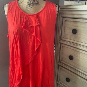 Ann Taylor Red Sleeveless Top